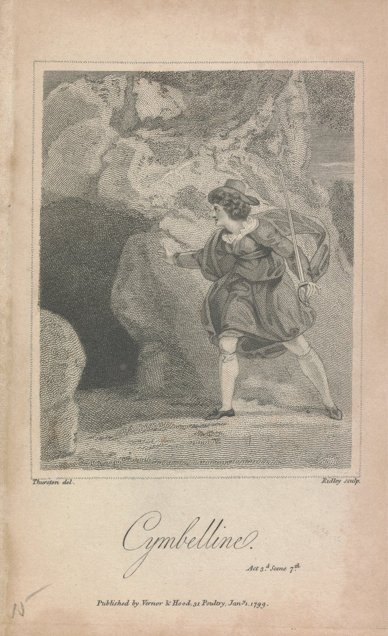 Cymbeline, Act II, Sc. 7 by William Ridley
