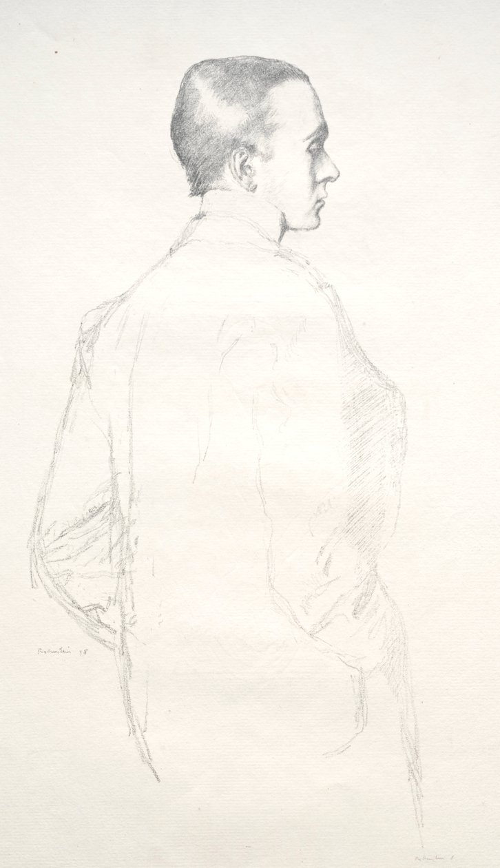 Max Beerbohm, 1898 by William Rothenstein