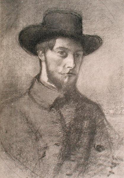 Portrait of Augustus John by William Rothenstein