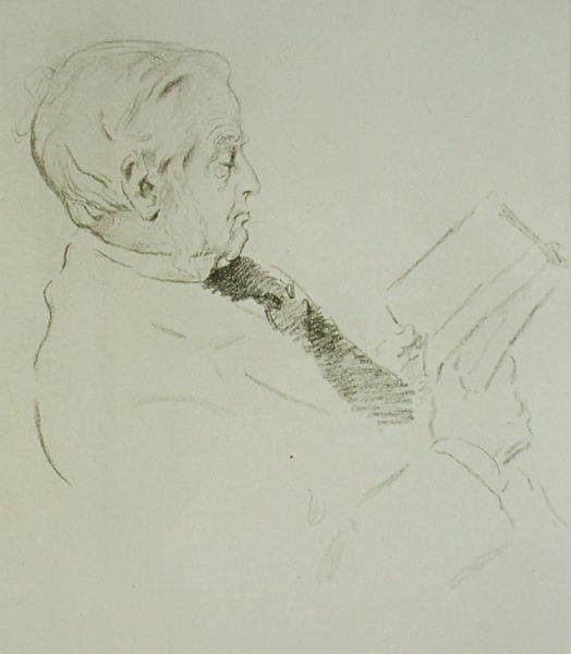 Portrait of Max Muller (1823-1900) by William Rothenstein