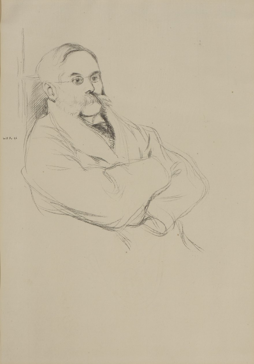 Portrait of Moritz Rothenstein by William Rothenstein