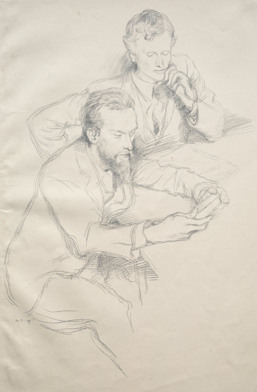 Ricketts and Shannon by William Rothenstein