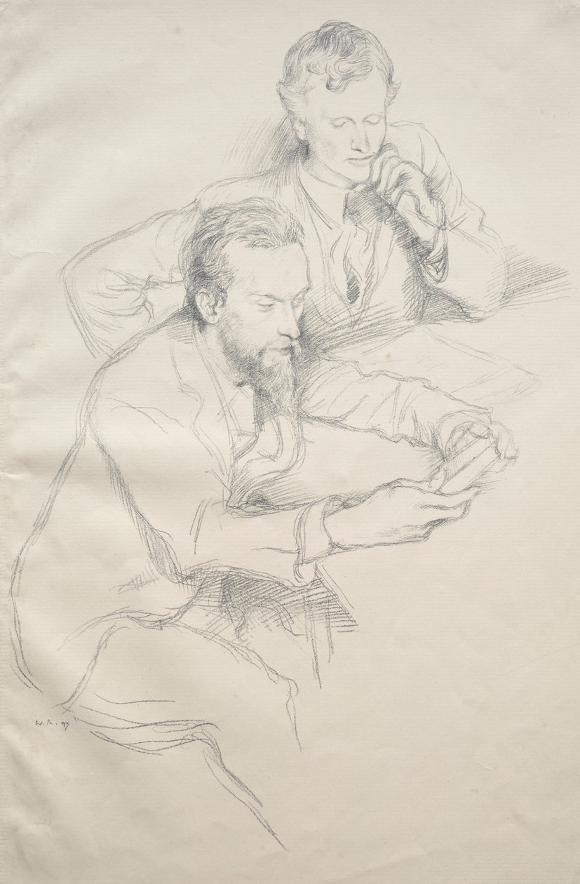 Ricketts and Shannon by William Rothenstein
