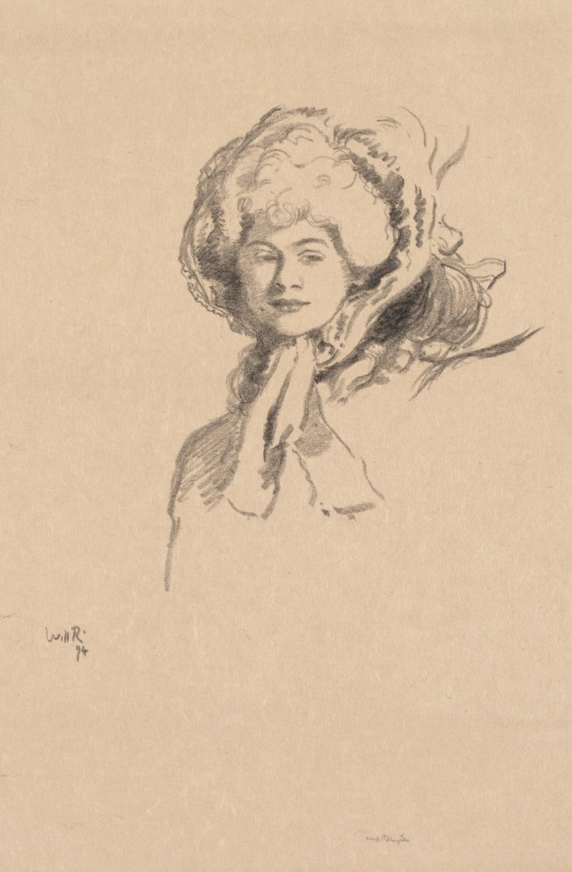 The Millamant or Bonnet and Powder by William Rothenstein