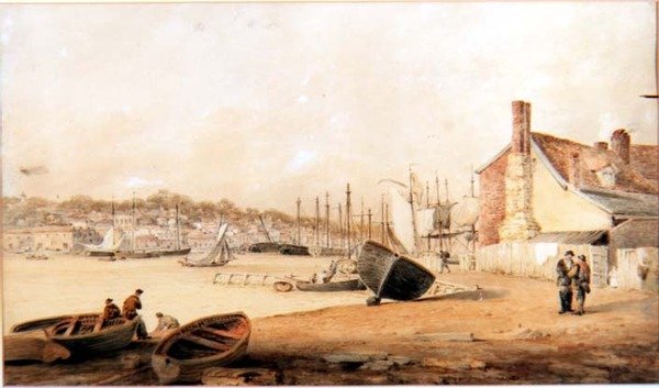 The Quay at Ipswich by William Sawrey Gilpin