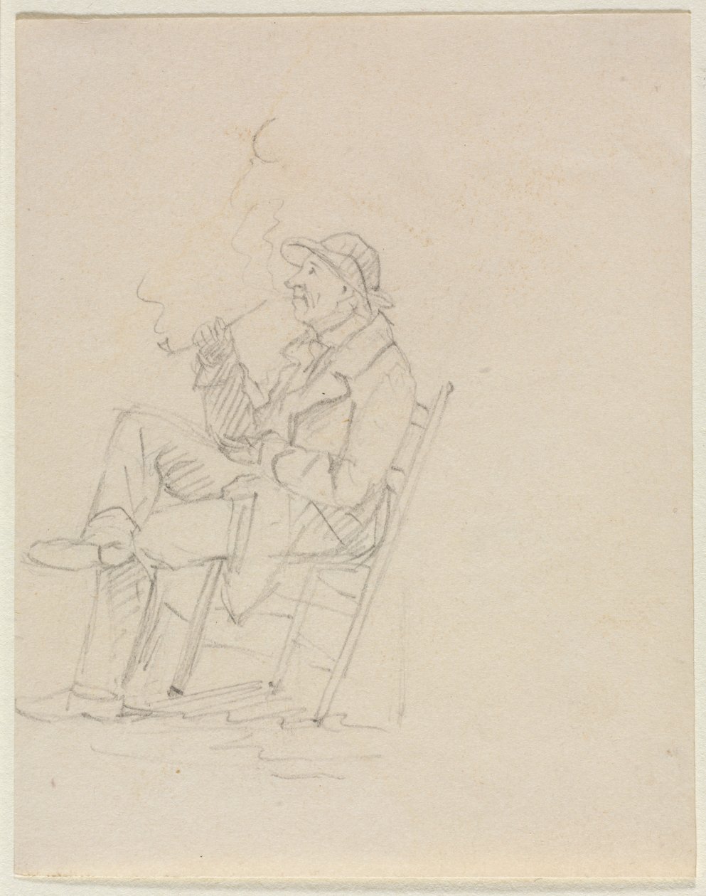 Man Smoking a Pipe by William Sidney Mount