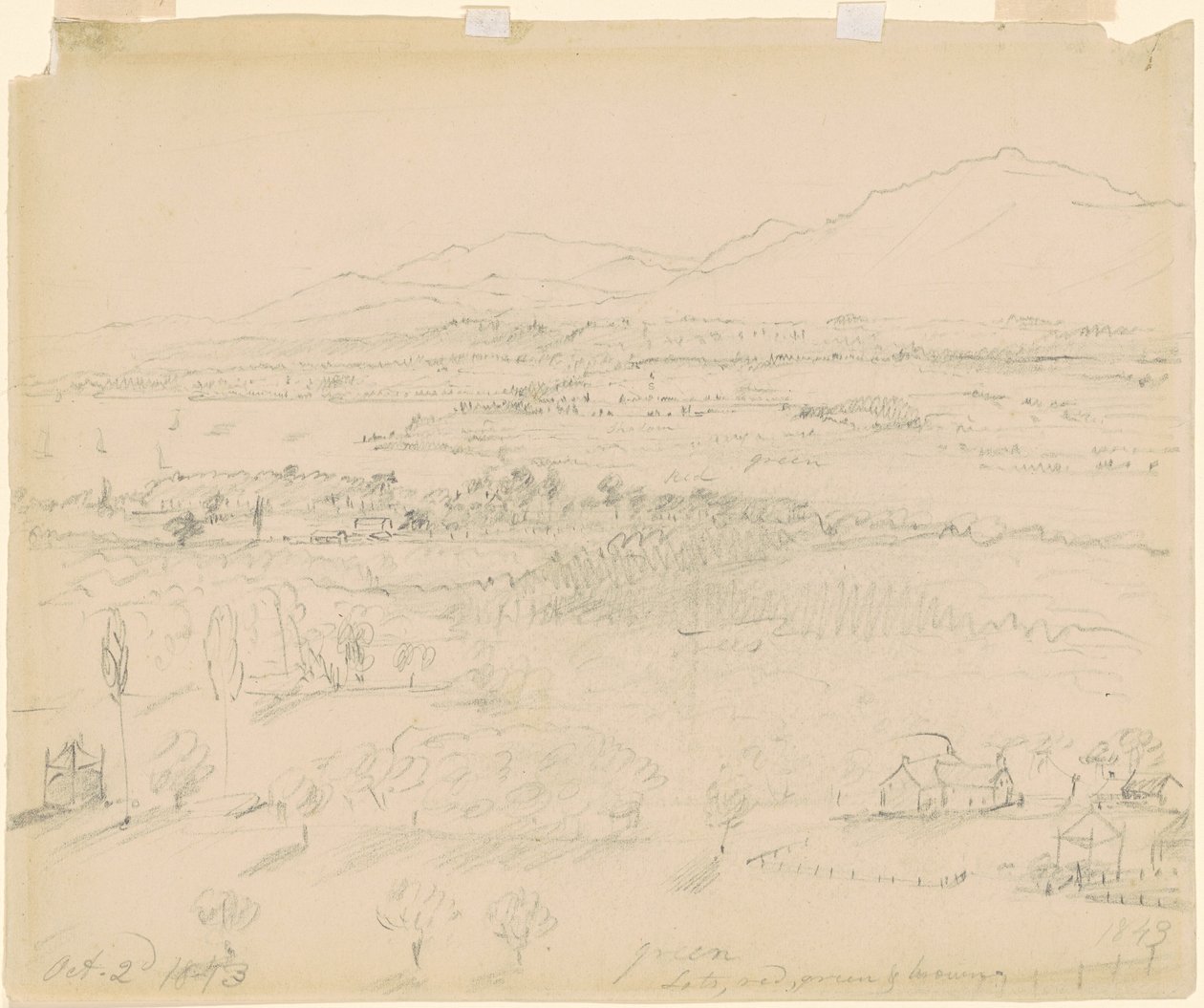 Valley with River and Mountains by William Sidney Mount