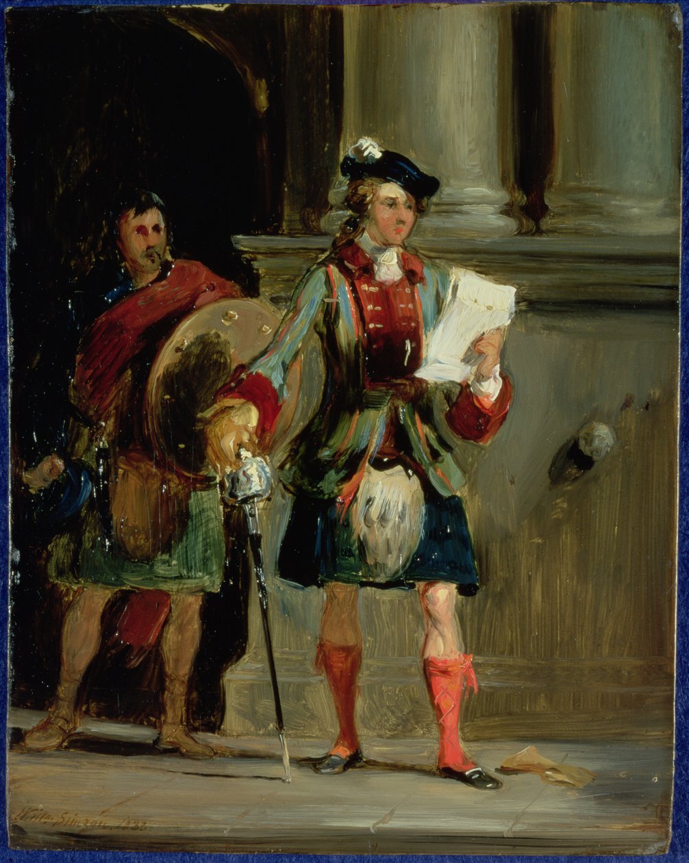 Prince Charlie at Holyrood by William Simson