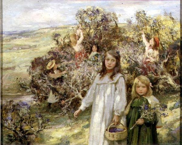 Gathering Blackberries by William Stewart MacGeorge