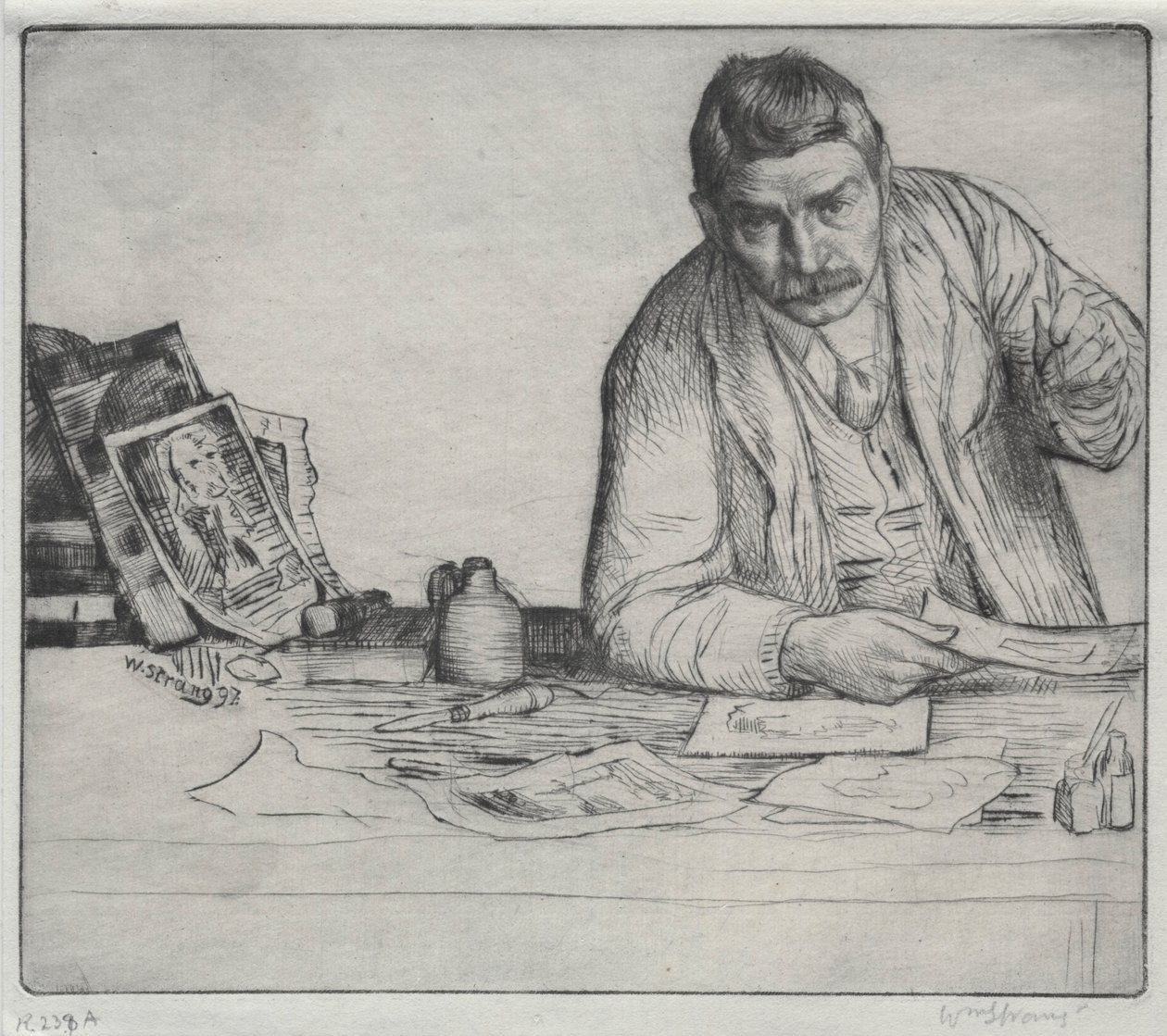 Self-Portrait - The Etcher by William Strang