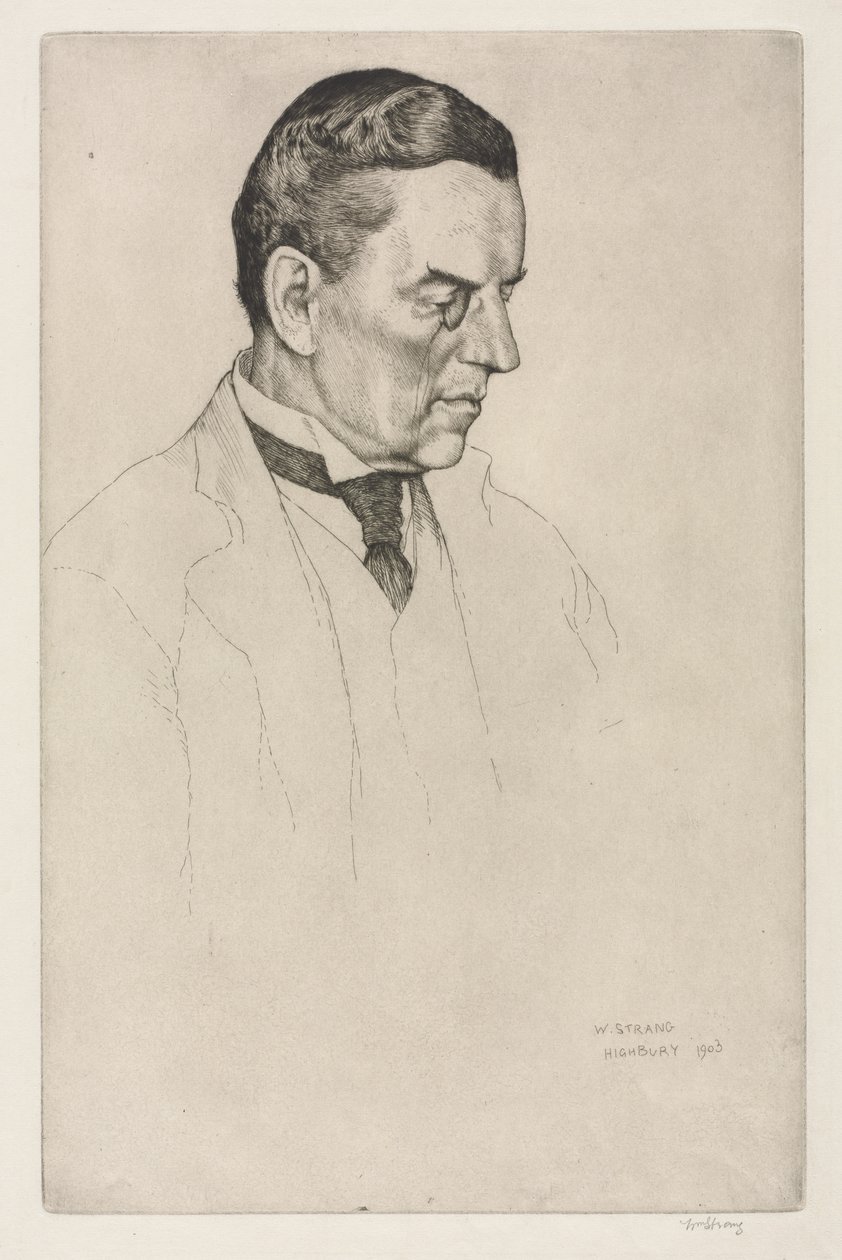 The Right Honorable Joseph Austen Chamberlain by William Strang