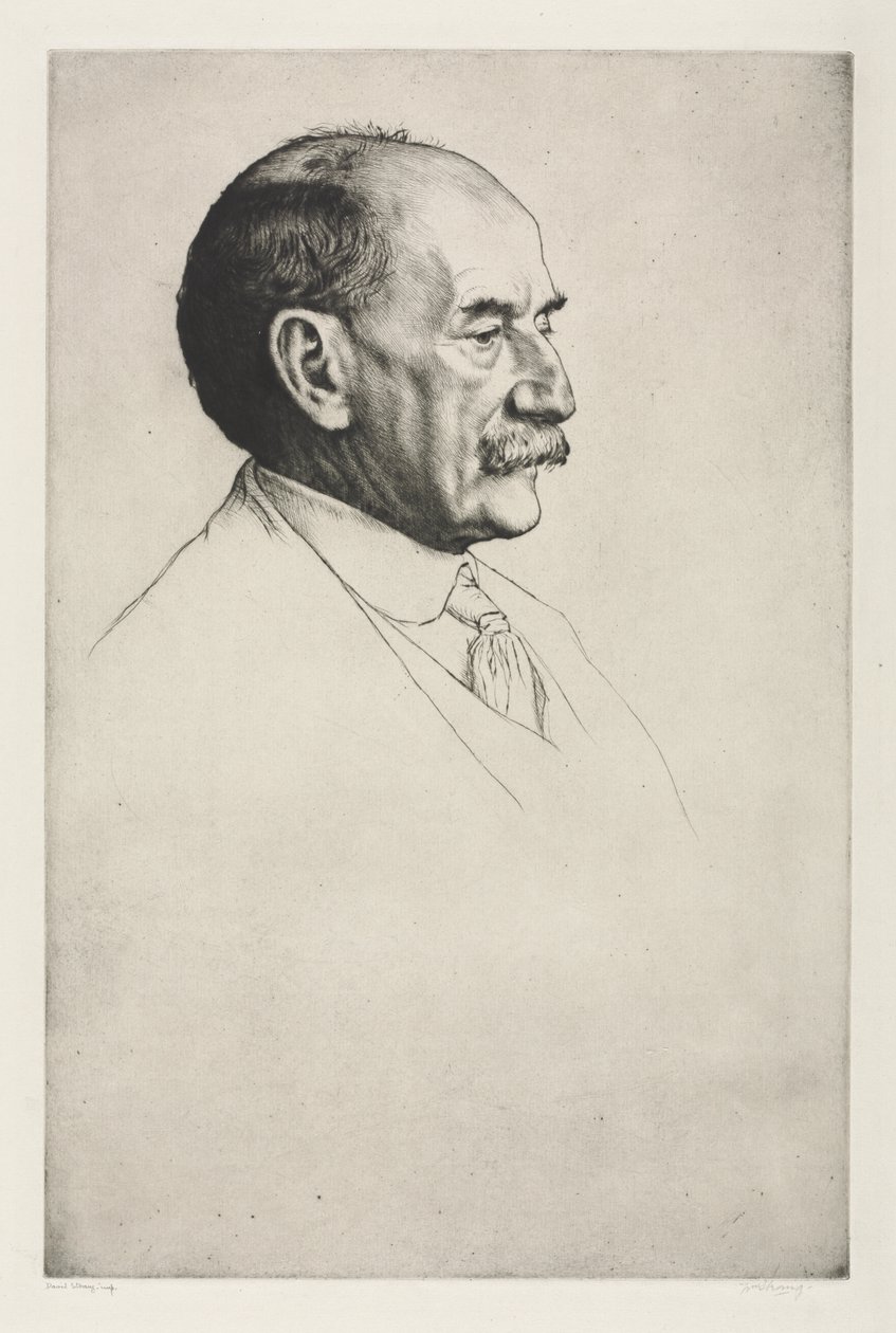Thomas Hardy, Facing Right by William Strang