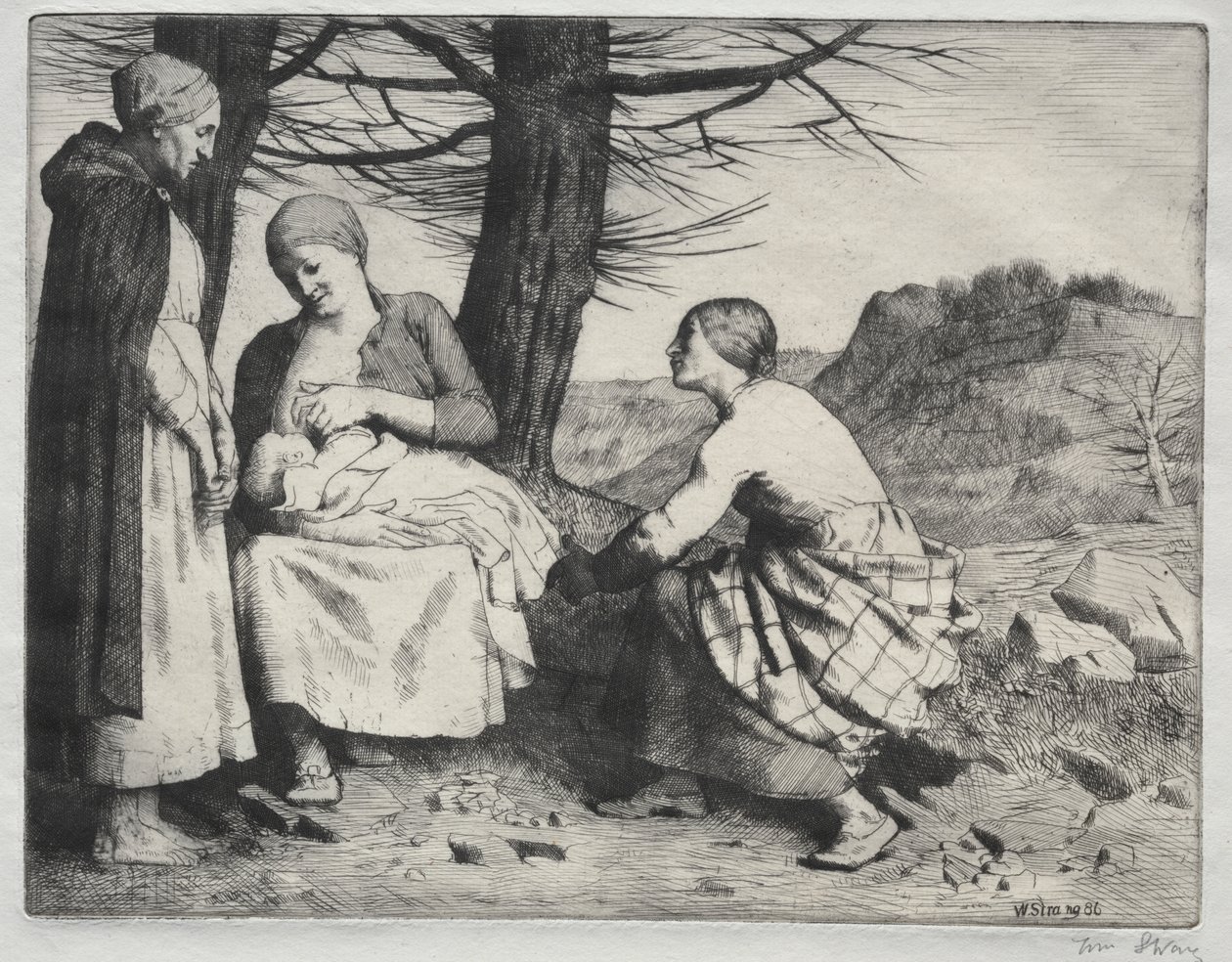 Woman and Child by William Strang