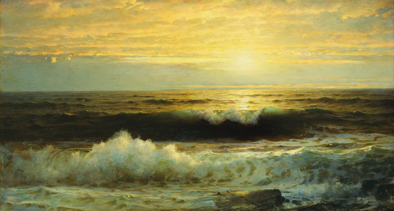 An Orange Sunset Waning Low by William Trost Richards