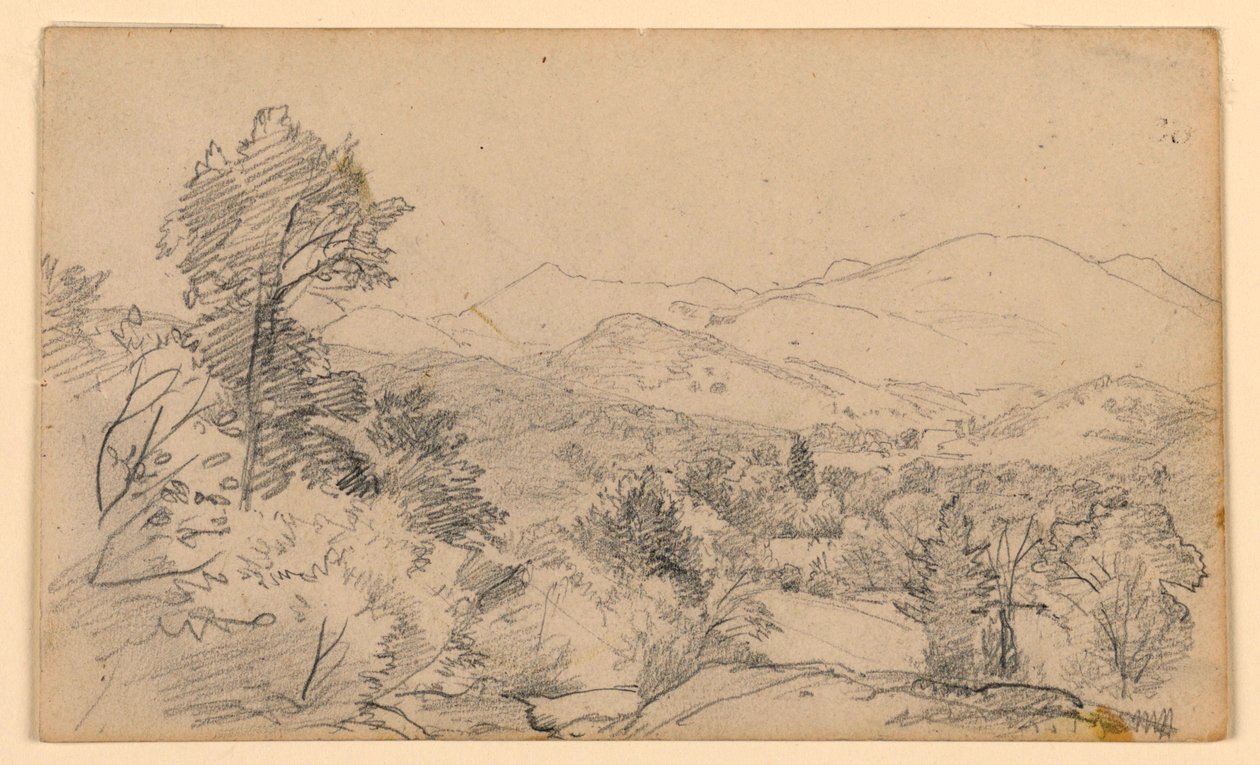 Study of landscape by William Trost Richards