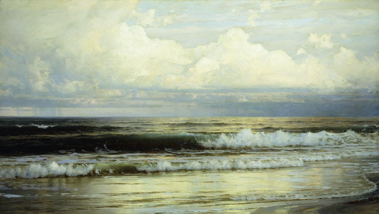 Sunlit Clouds and Sea by William Trost Richards