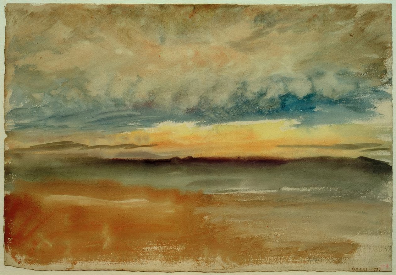 A Stormy Sunset by Joseph Mallord William Turner