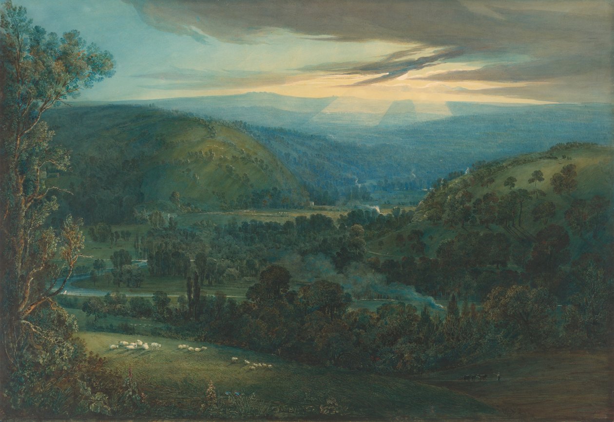 Dawn in the Valleys of Devon, 1832 by Joseph Mallord William Turner