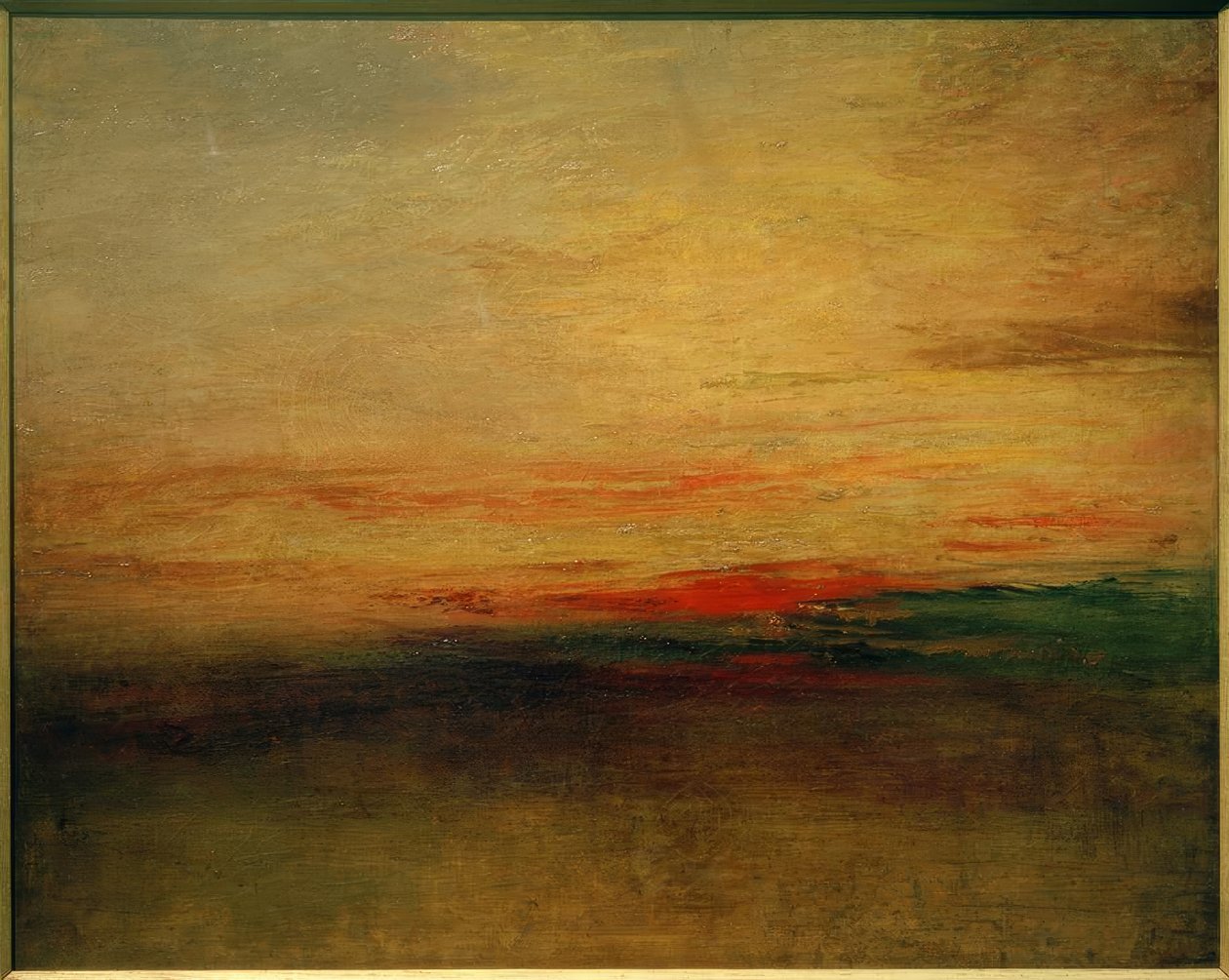 Sunset(?) by Joseph Mallord William Turner
