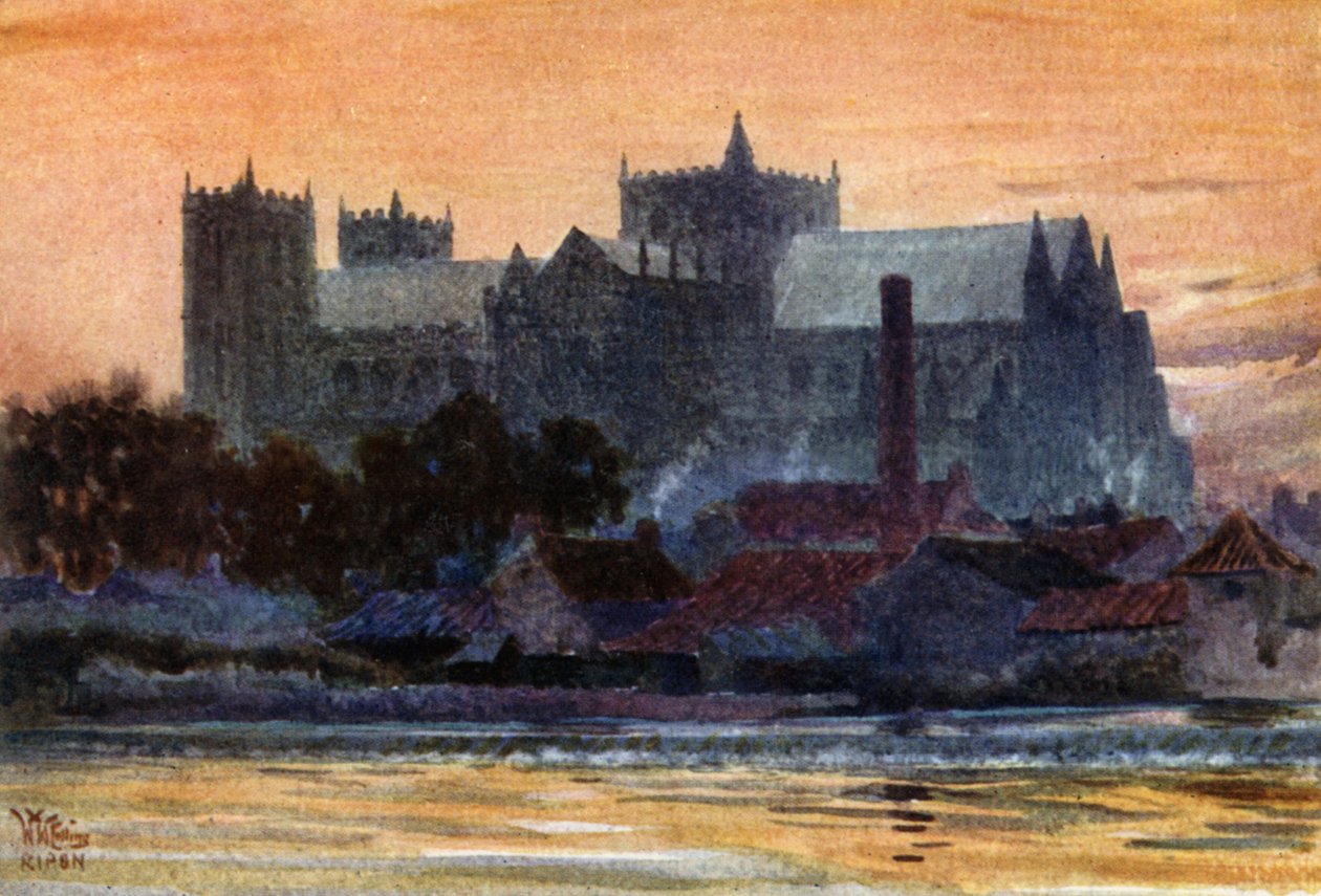 Ripon, the Cathedral by William Wiehe Collins