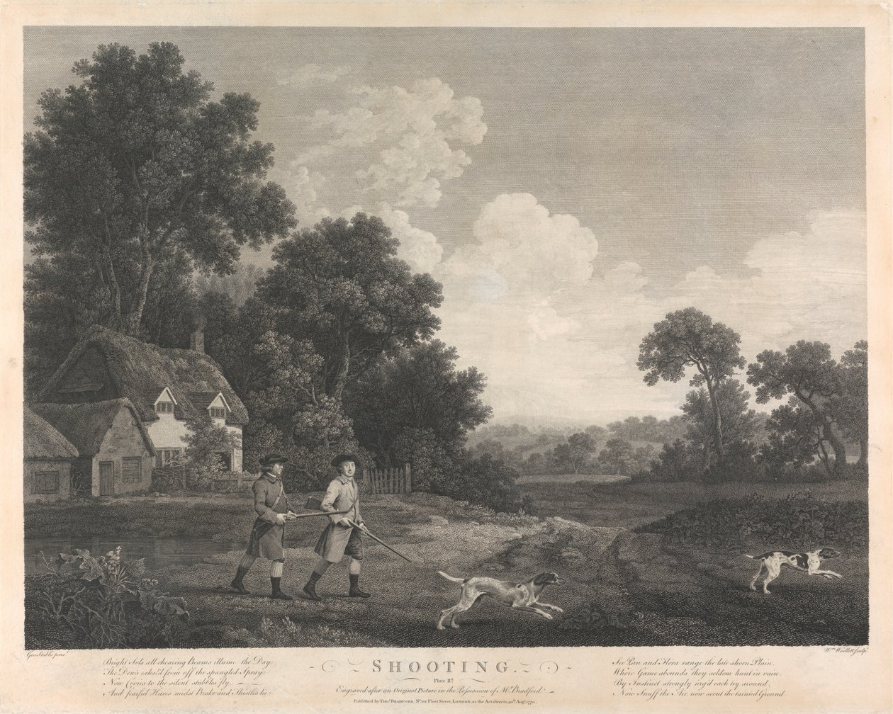 Shooting, Plate II by William Woollett