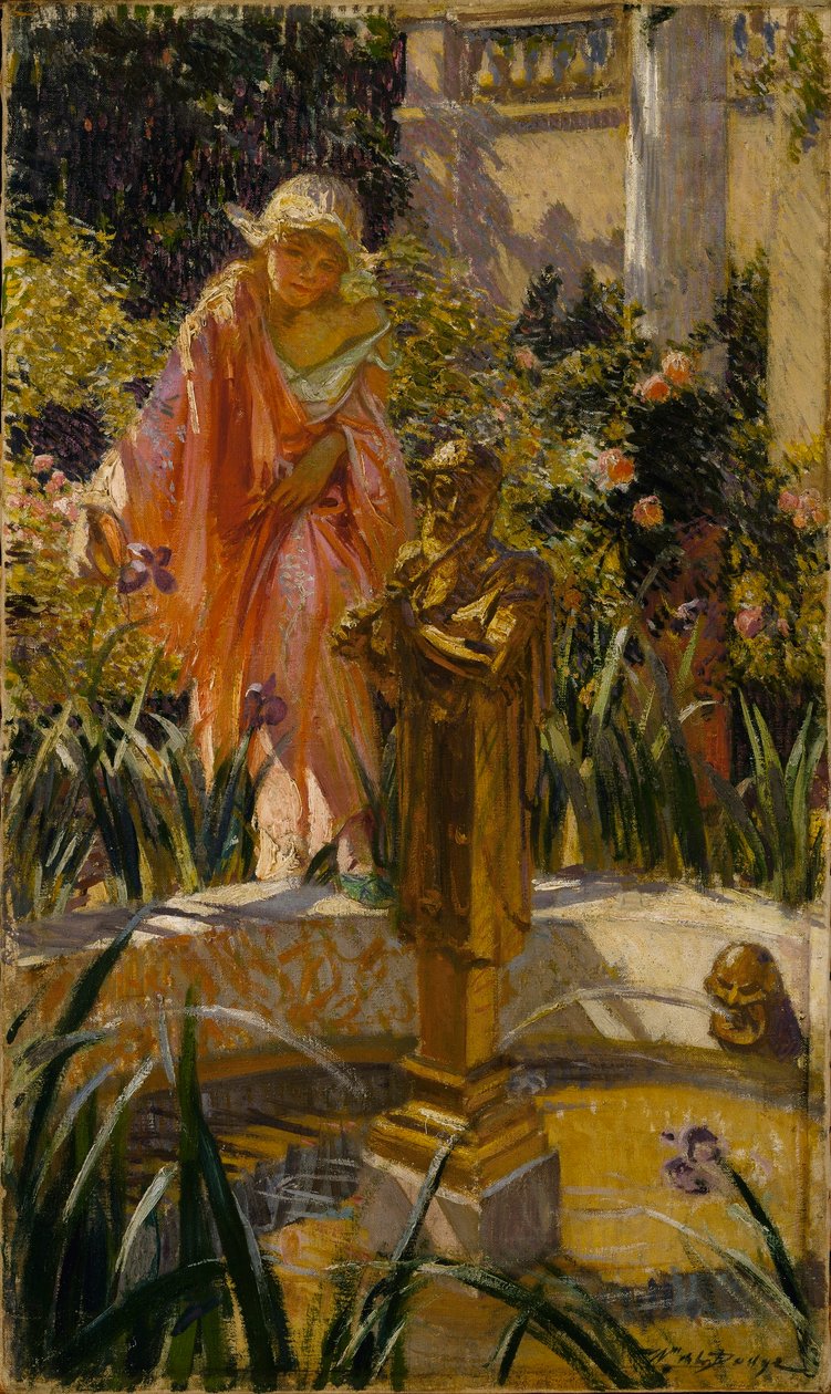 Stepping in the Fountain by William de Leftwich Dodge