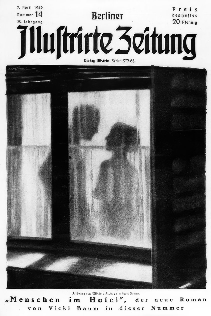 V. Baum / People in the Hotel / Title Illustration by Willibald Krain
