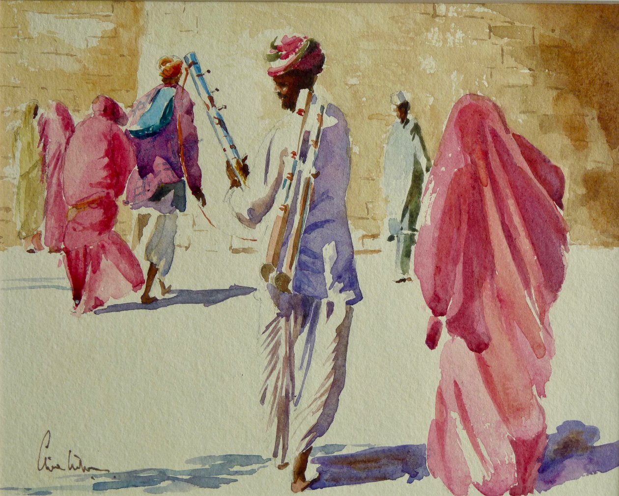 Jaisalmer, Pipe player by Wilson Clive