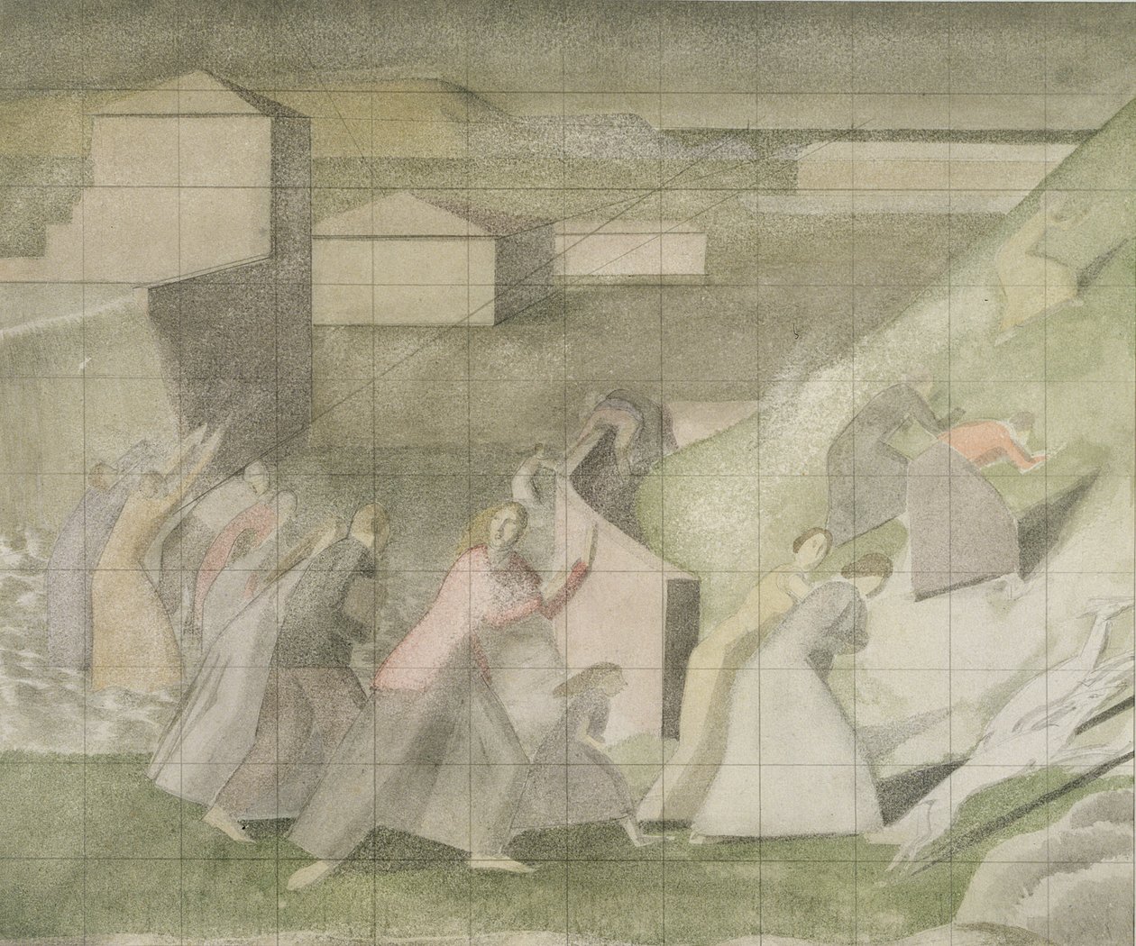 Study for the Deluge by Winifred Knights