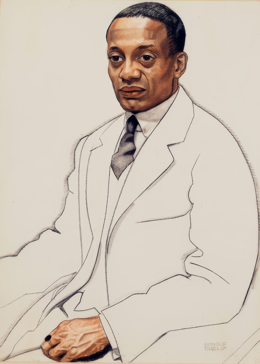 Alain Leroy Locke by Winold Reiss