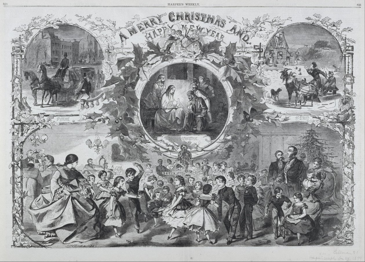 A Merry Christmas and Happy New Year by Winslow Homer