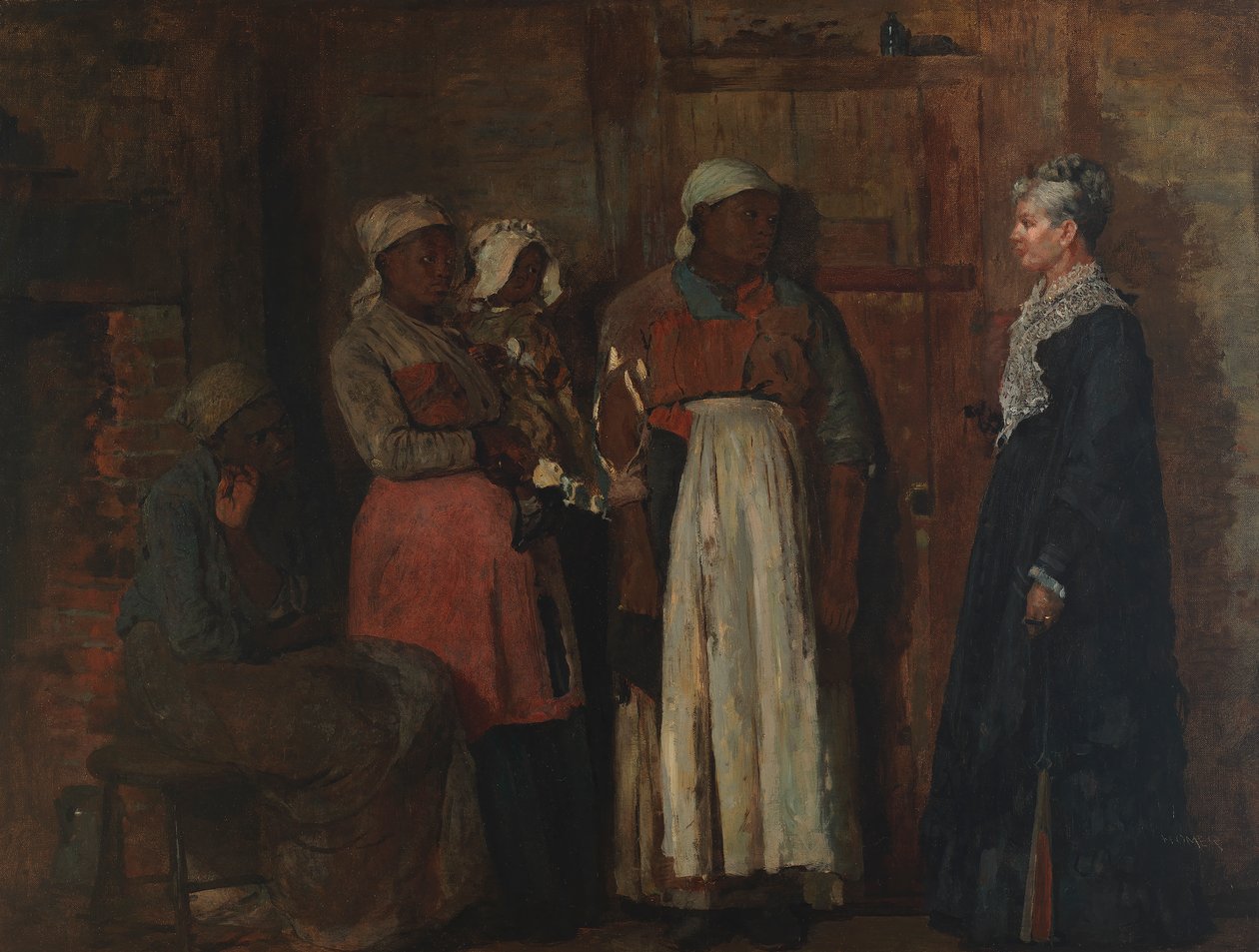 A Visit from the Old Mistress by Winslow Homer
