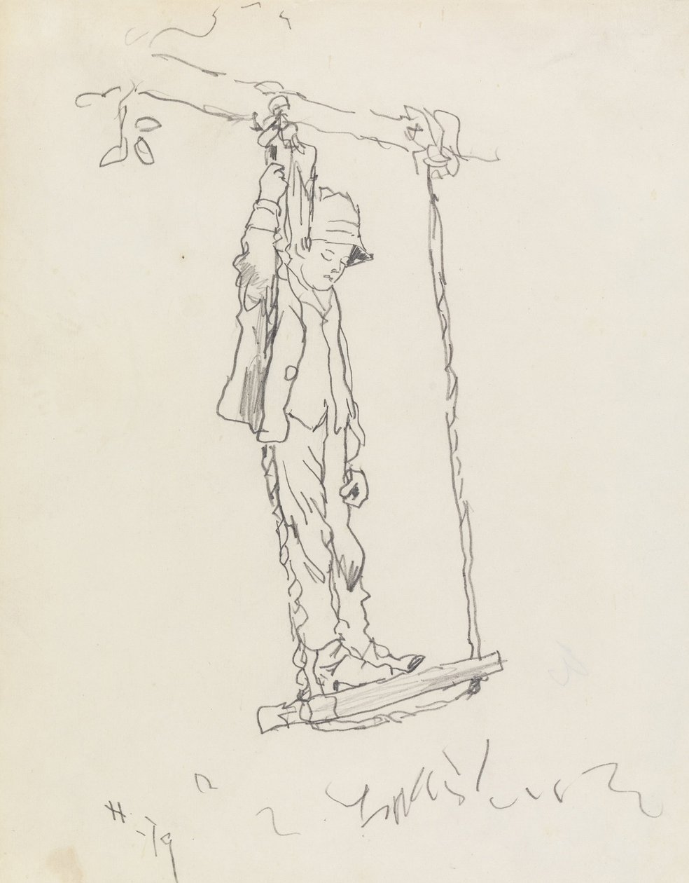 Boy on a Swing by Winslow Homer
