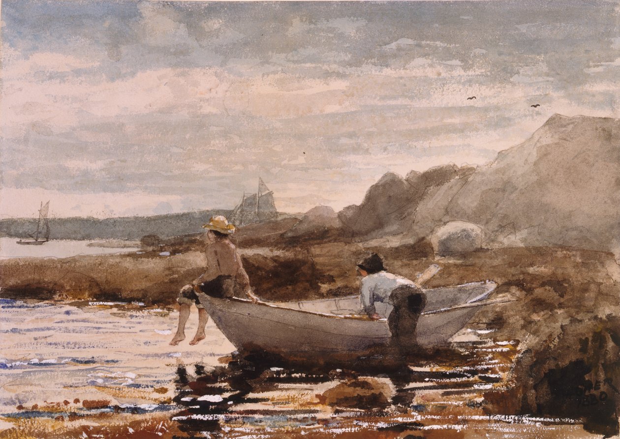 Boys in a Dory by Winslow Homer