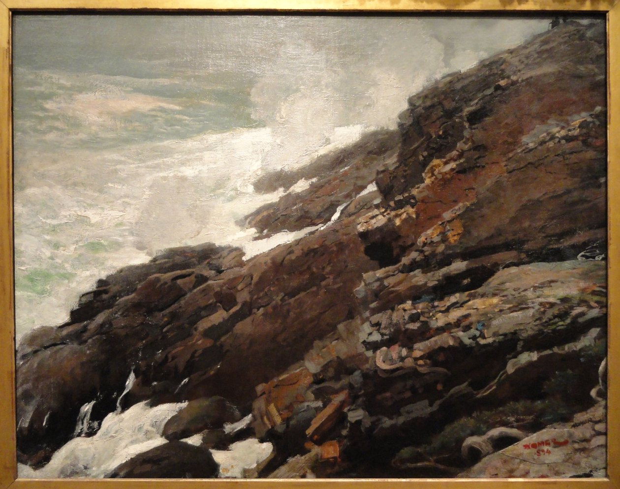 High Cliff, Coast of Maine by Winslow Homer