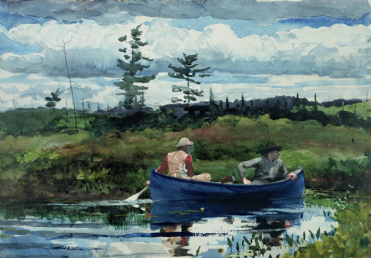 The Blue Boat by Winslow Homer