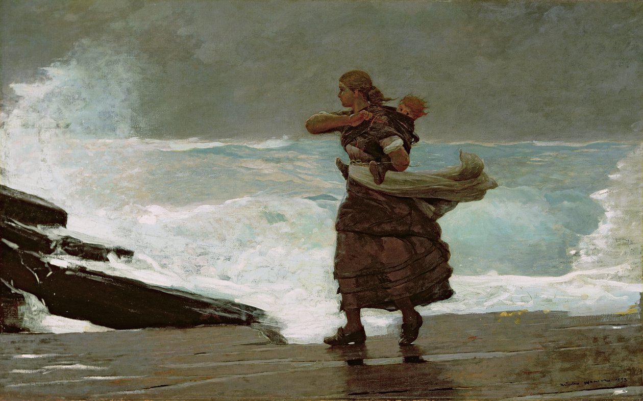 The Gale by Winslow Homer