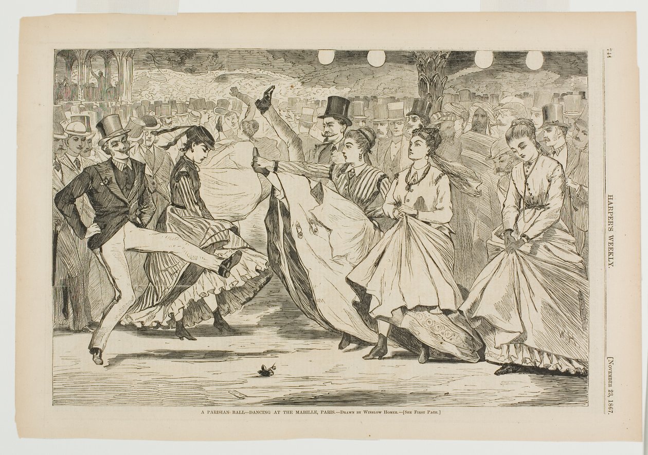 A Parisian Ball—Dancing at the Mabille, Paris by Winslow Homer