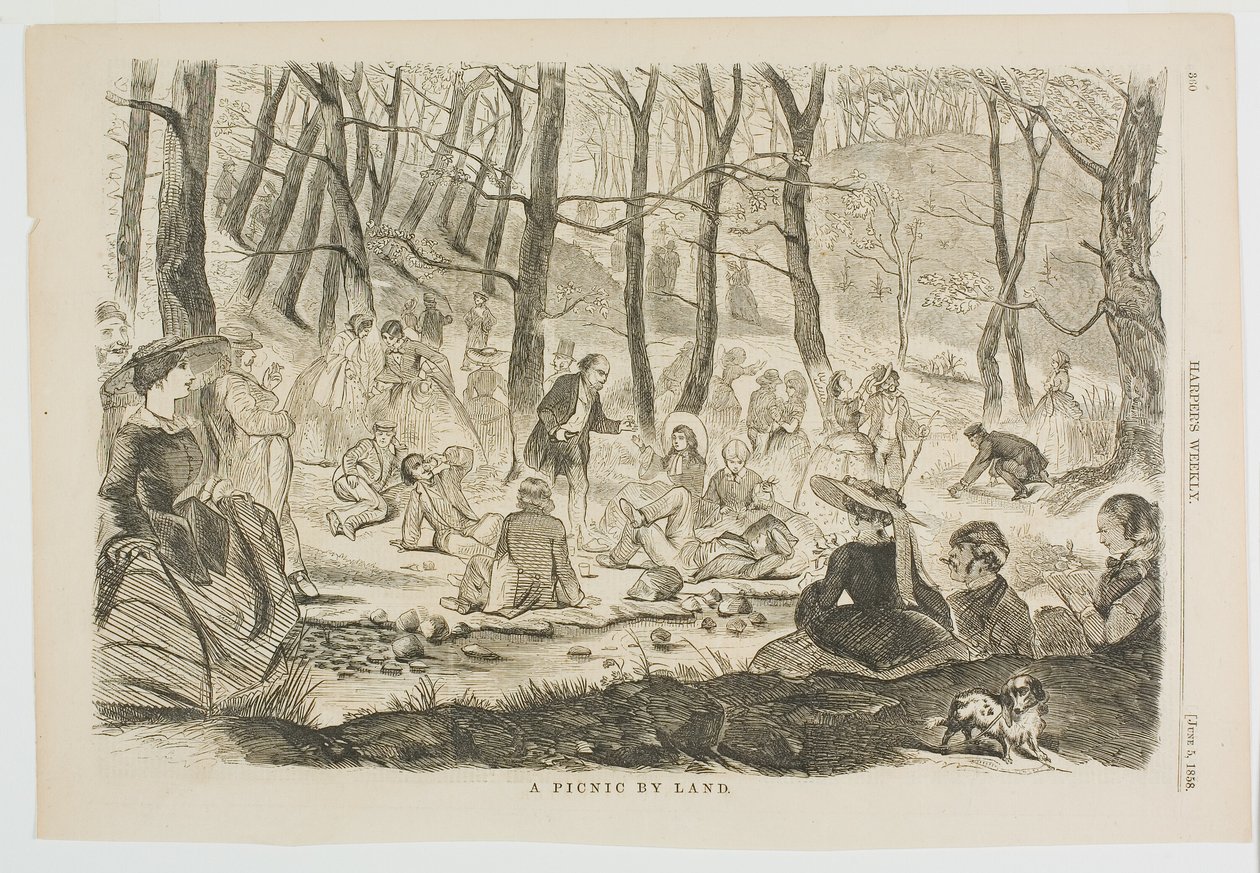 A Picnic By Land by Winslow Homer