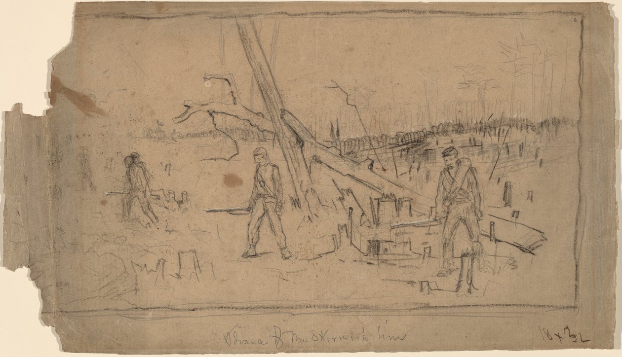 Advance of the Skirmish Line by Winslow Homer