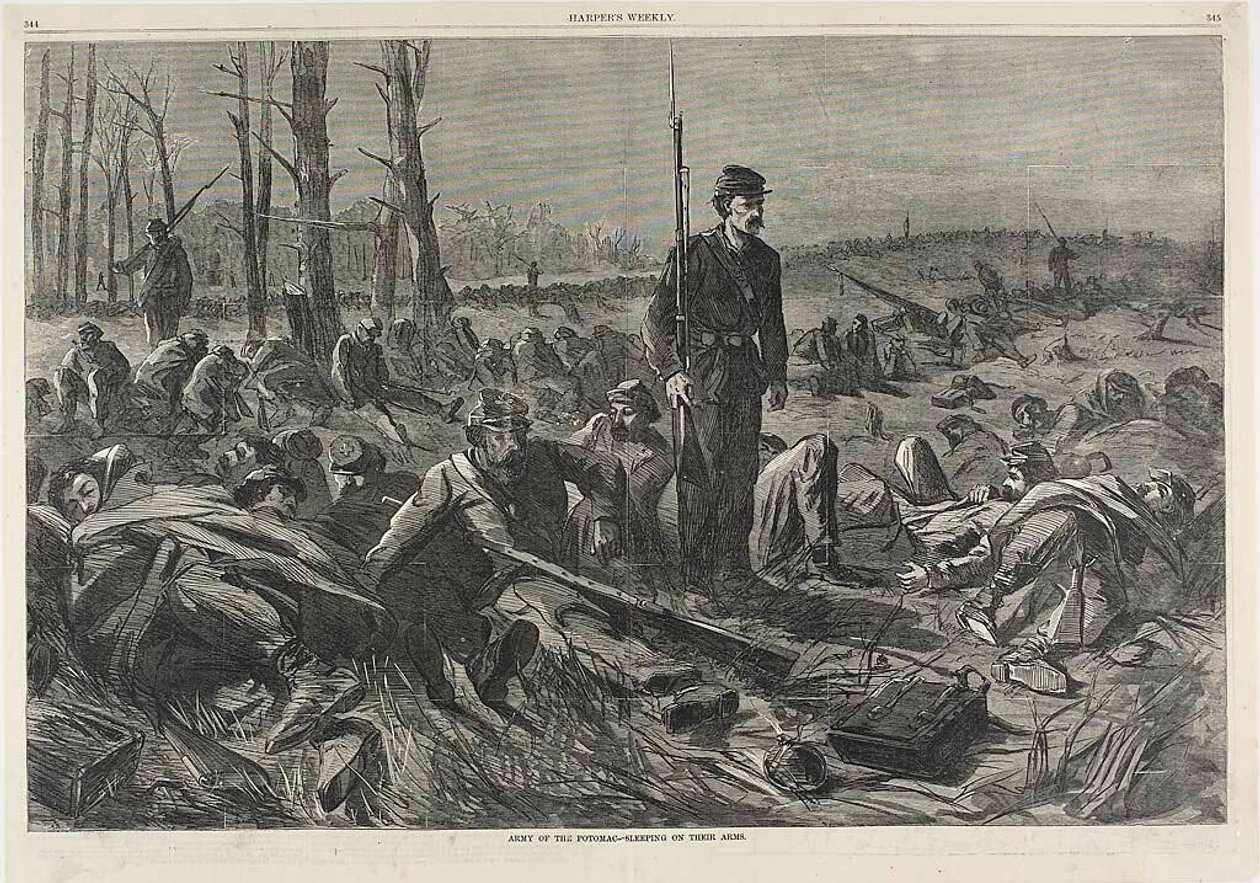 Army of the Potomac—Sleeping on Their Arms by Winslow Homer