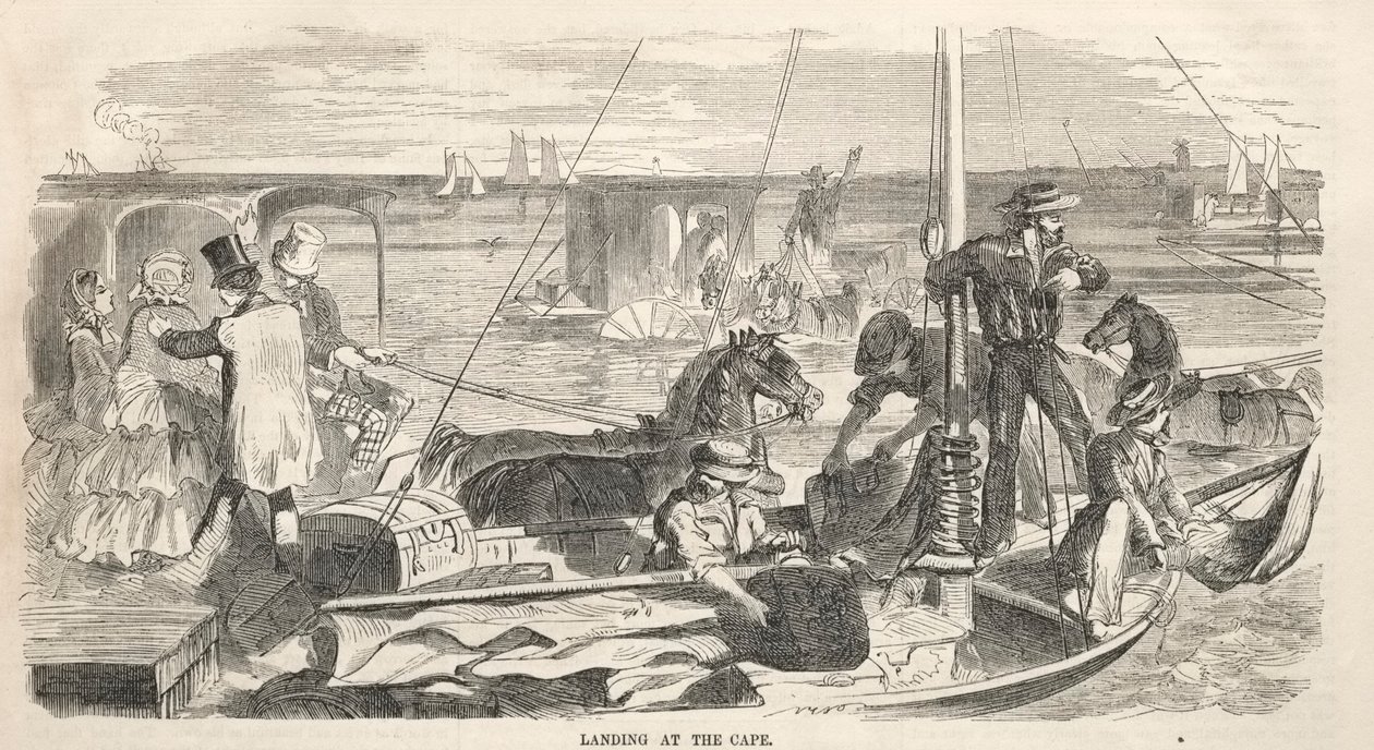 Camp Meeting Sketches: Landing at the Cape by Winslow Homer