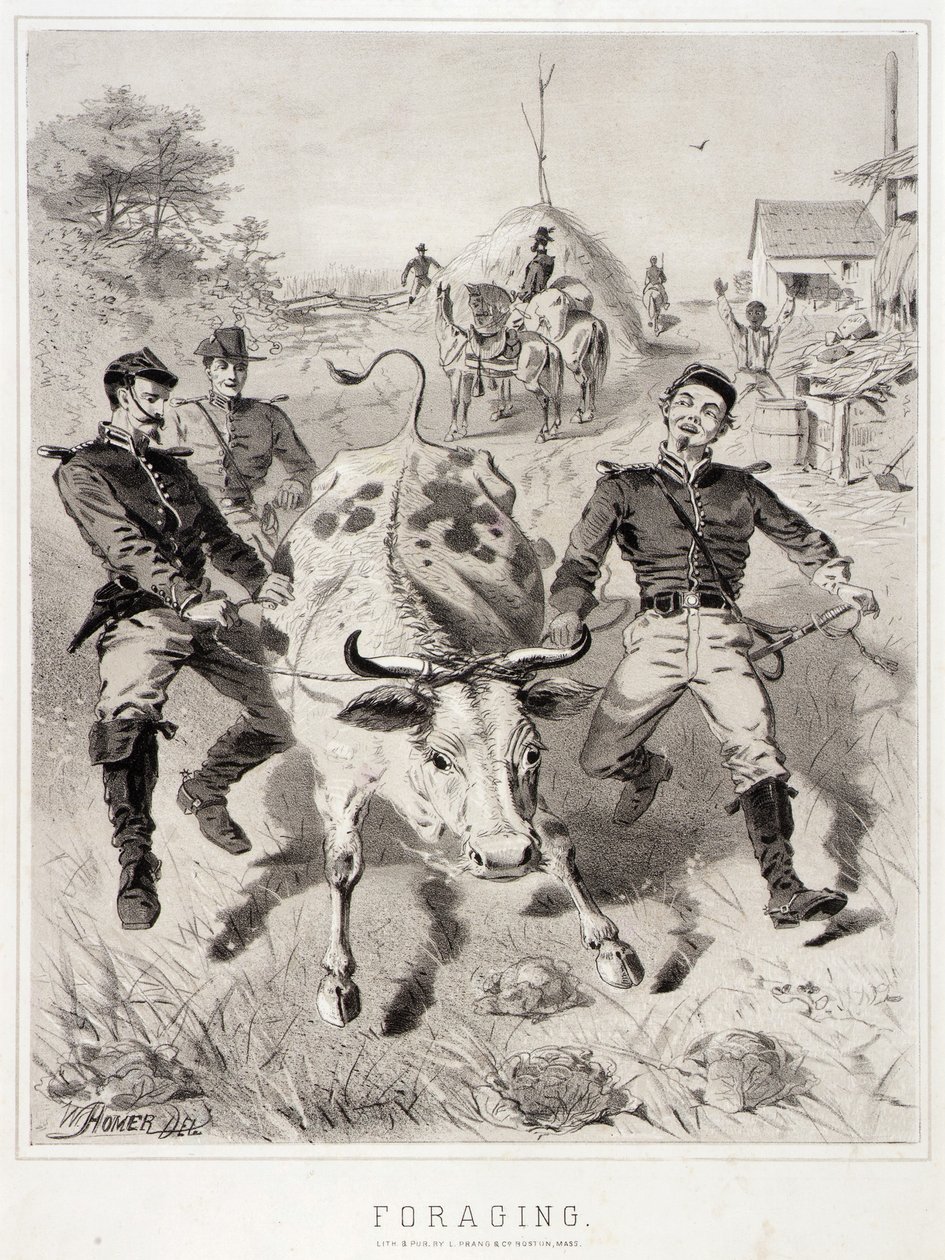 Campaign Sketches: Foraging by Winslow Homer
