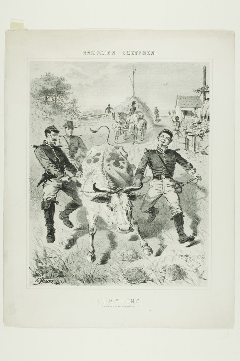 Campaign Sketches: Foraging by Winslow Homer