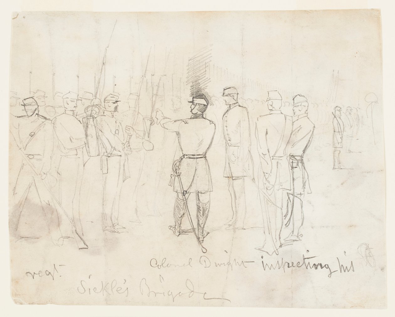 Col. Dwight Inspecting His Regiment by Winslow Homer