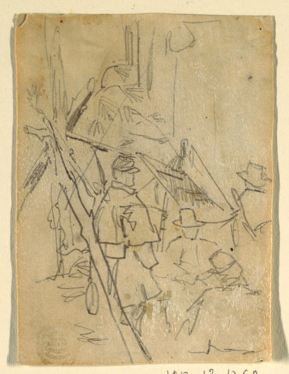 An Army Encampment, 1862 by Winslow Homer