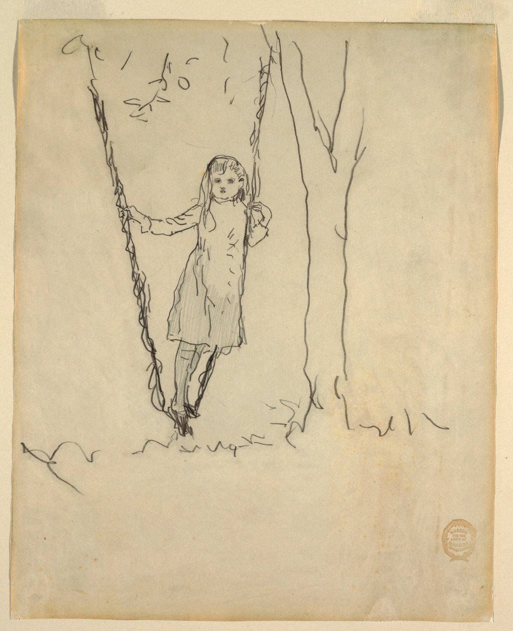Girl Standing in a Swing, 1879 by Winslow Homer
