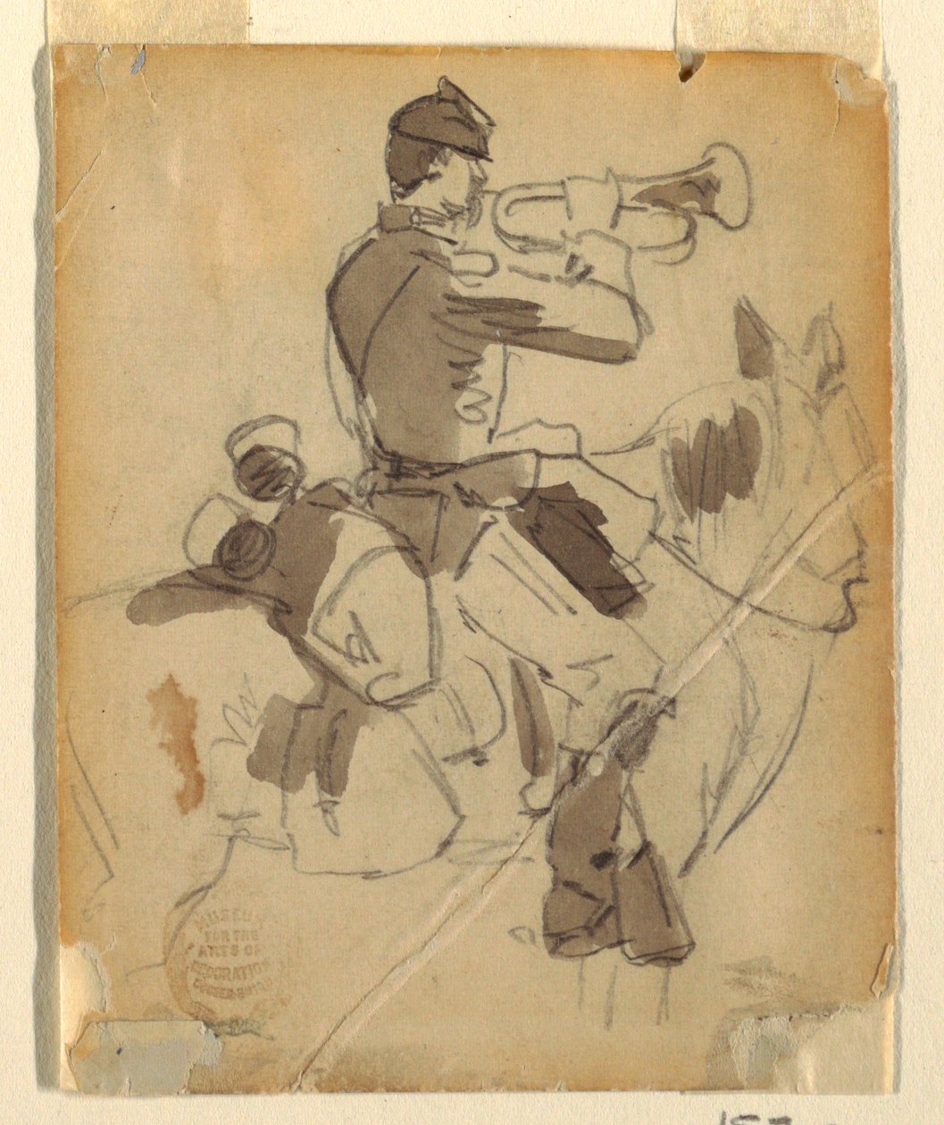 Mounted Bugler, 1862 by Winslow Homer
