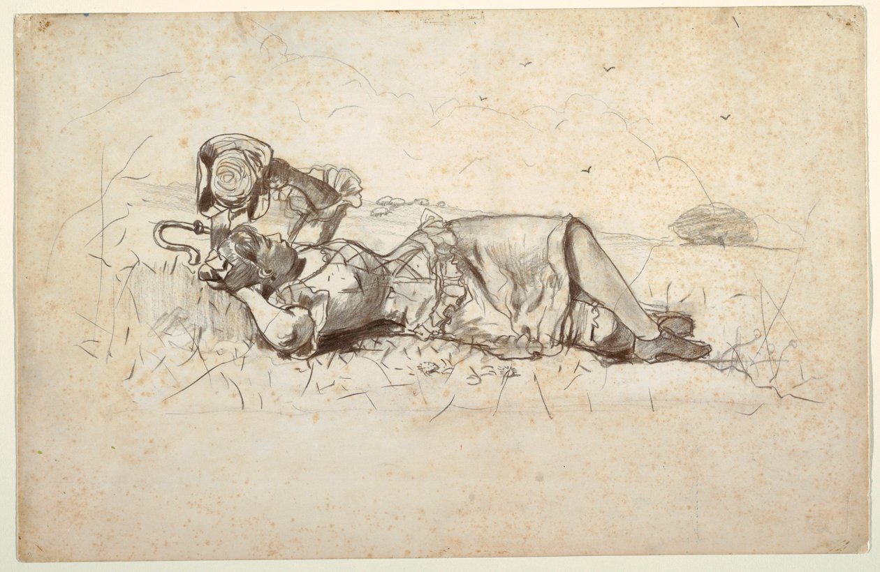 Shepherdess Resting, 1877 by Winslow Homer