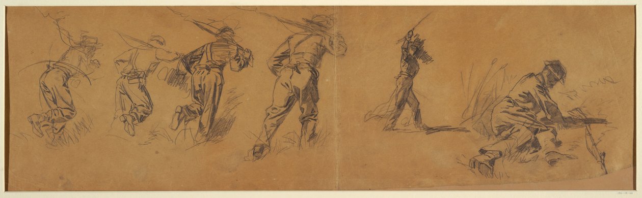 Studies of Soldiers, 1863–65 by Winslow Homer